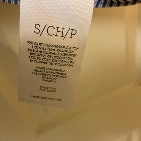 Adore Me button down, tie front shirt, size large, beige - Picture 5 of 5